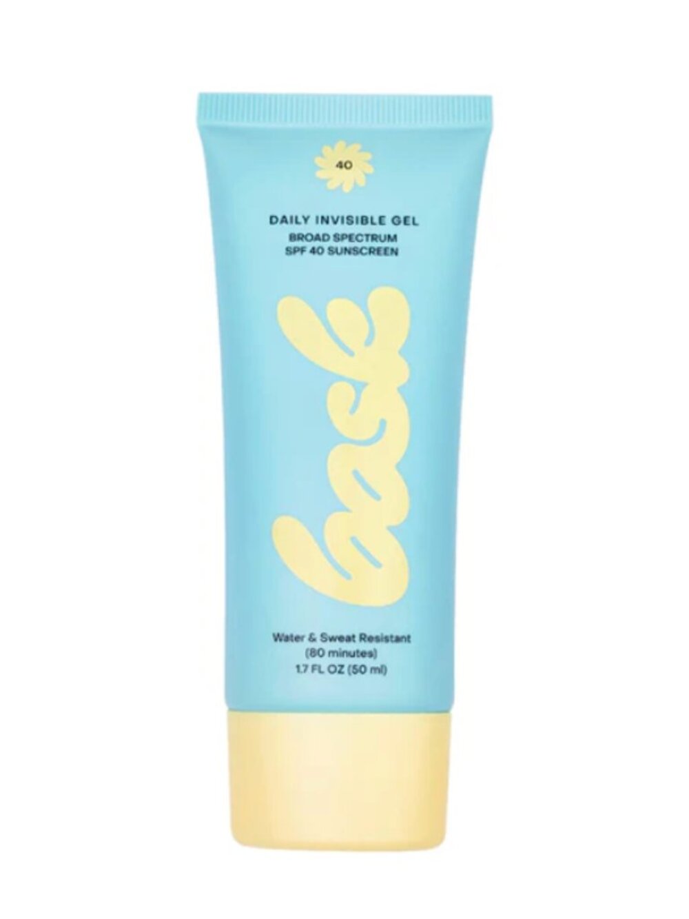 Bask Invisible Gel Sunscreen SPF 40 NWT Lightweight Clear Sunscreen